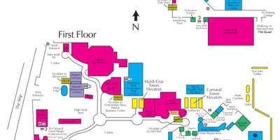 Mapa hotelu harrah ' s Las Vegas