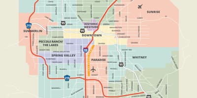 Mapa Vegas